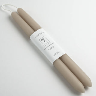 10" - 100% Beeswax Dipped Candles | Clay