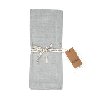 Table Runner Charcoal Pinstripe