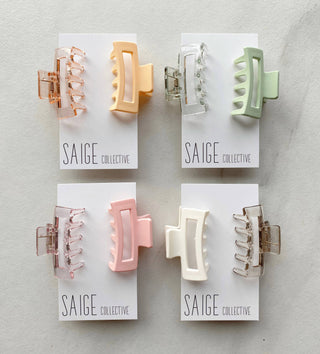 Mini Double Hair Claw Clips