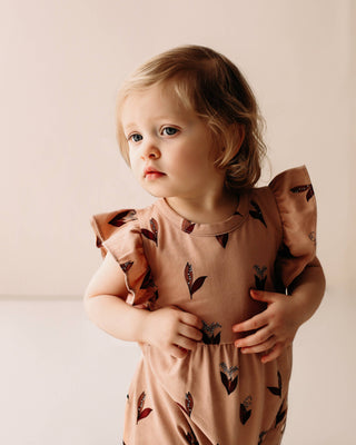 Flutter Long Romper- Lily of the Valley