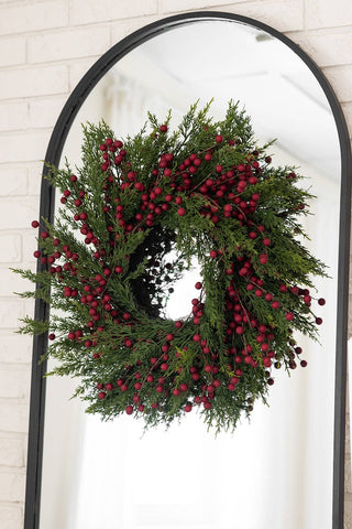 Real-Touch Faux Berry Wreath