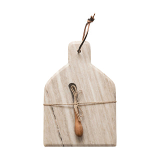 Cheese Cutting Board with Canape Knife