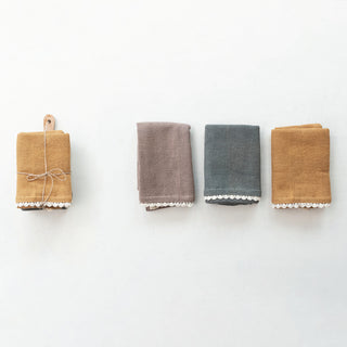 3 Cotton Waffle Weave Tea Towels w/ Cheese Cutting Board