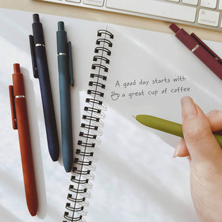 Smooth Retractable Black Ink Gel Pens 0.5mm