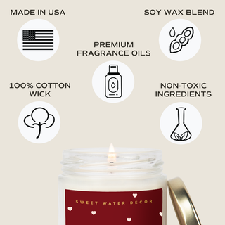 Love You Soy Candle (Gold Foil)