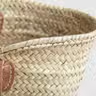 Straw Bag with Double Leather Handles