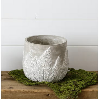 Debossed Fern Planter