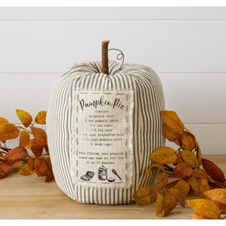 Striped Pumpkin with Pie Patch