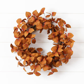 Wreath - Cinnamon And Burgundy Fall Leaves (PC)