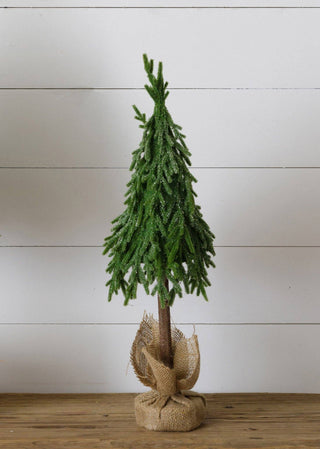 Glittery Tree In Burlap Sack, Medium (PC)