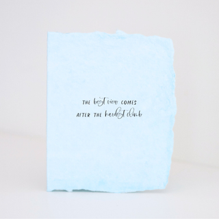 "Best View Hardest Climb" Encourage Folded Greeting Card