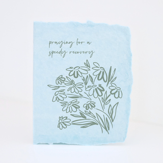"Praying for a speedy recovery" Get Well Greeting Card