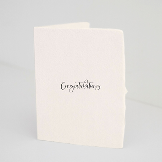 "Congratulations" Folded Greeting Card