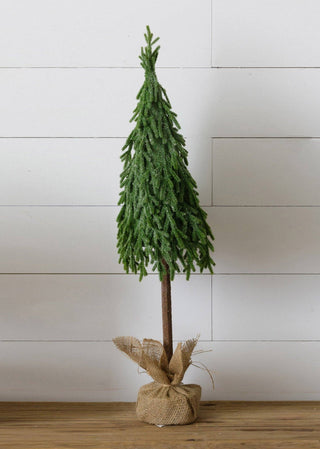 Glittery Tree In Burlap Sack, Large (PC)